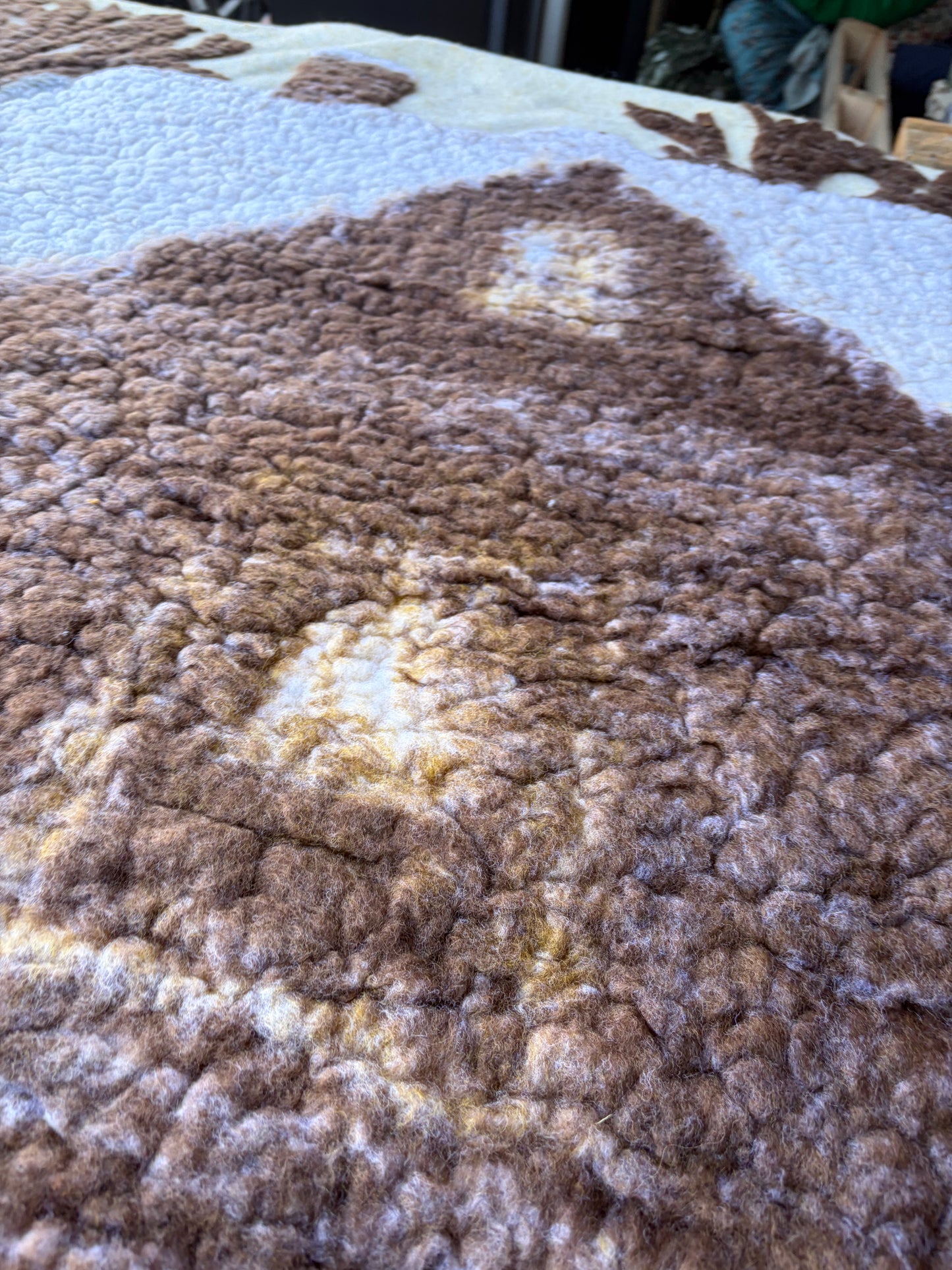 DARREN 010 heavy boiled wool plaid "snowy house"