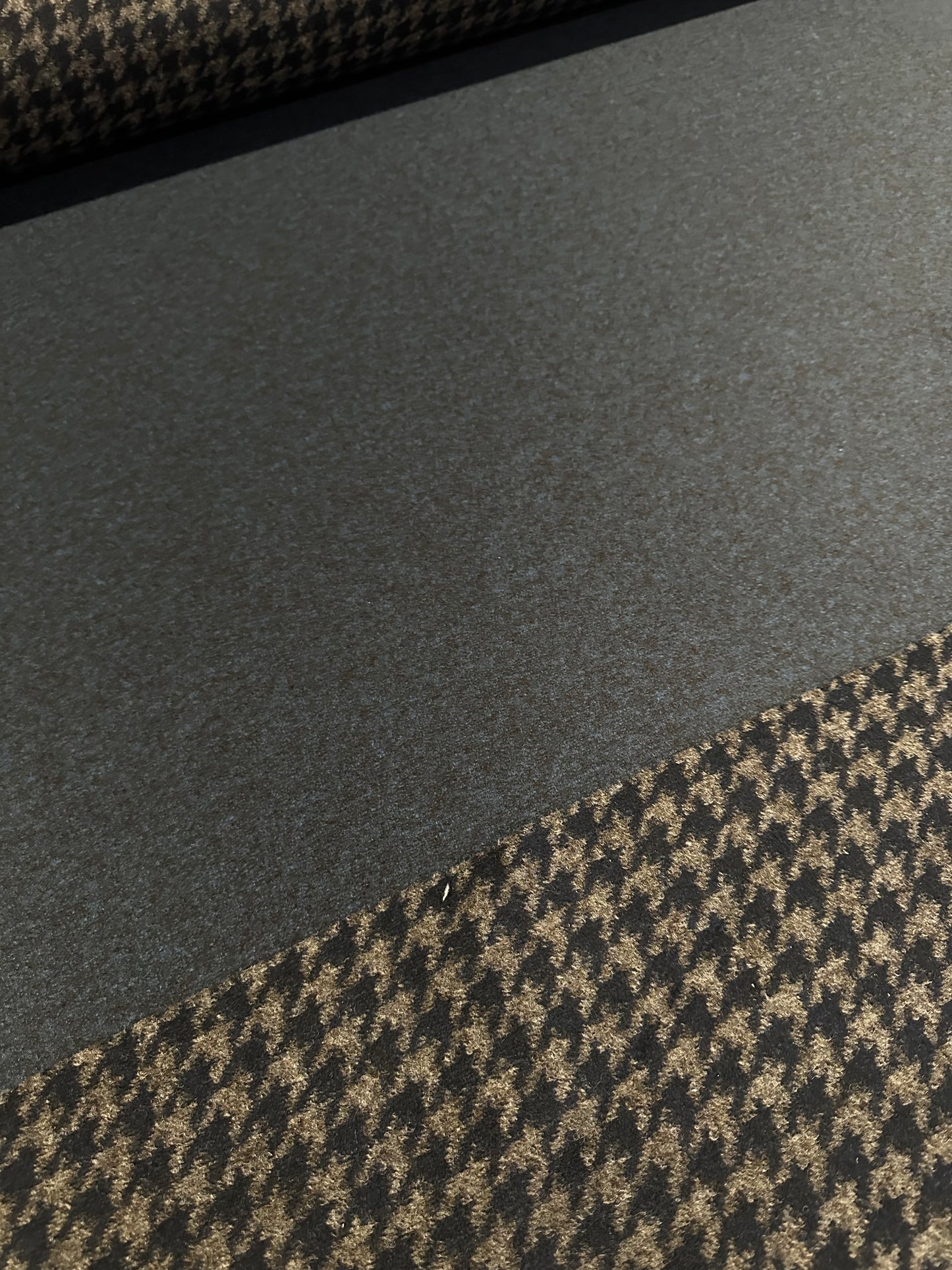 Flip Side 300 double face wool pied de coq navy/grey