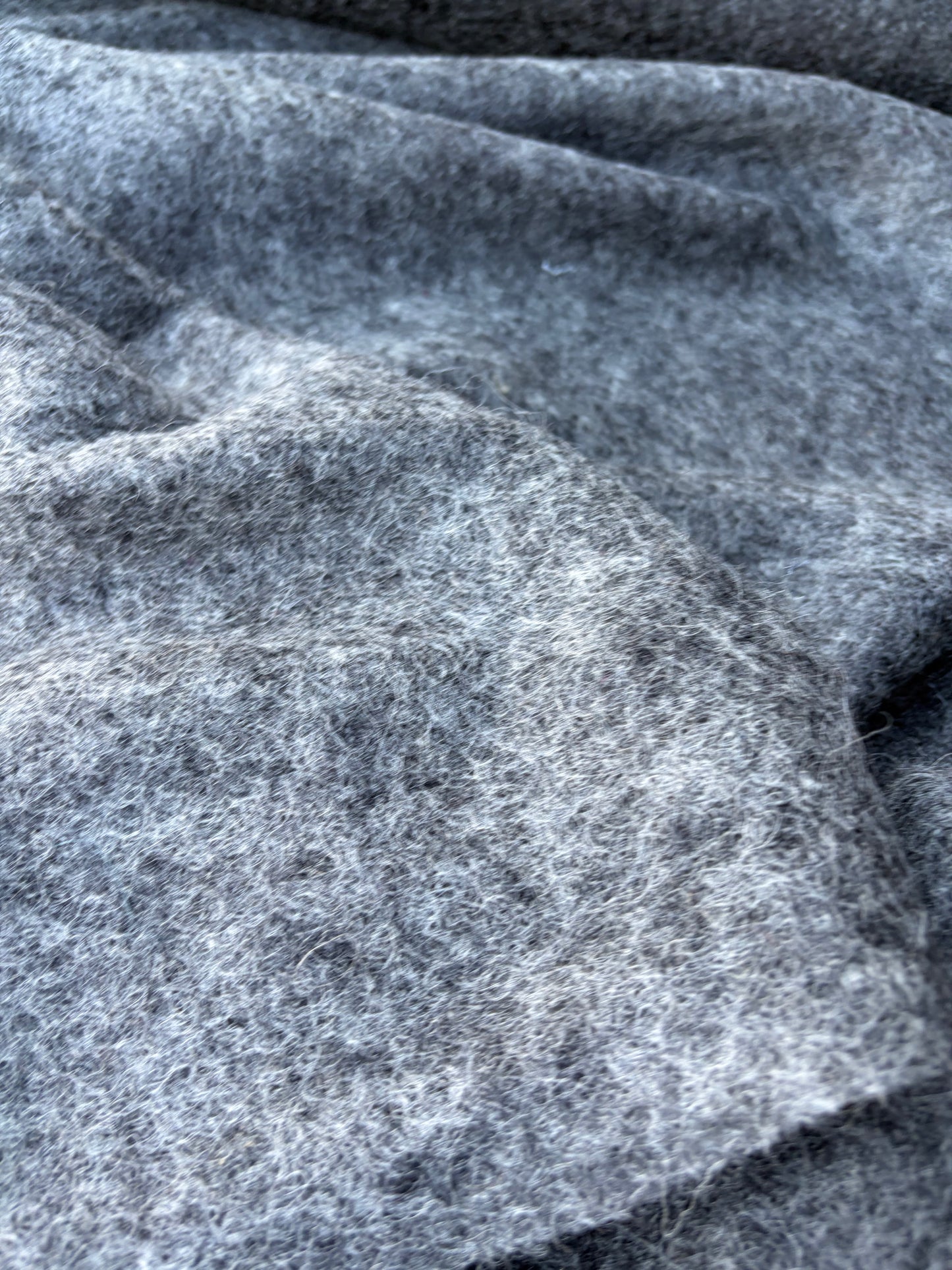 DARREN 011 grey mélange boiled wool