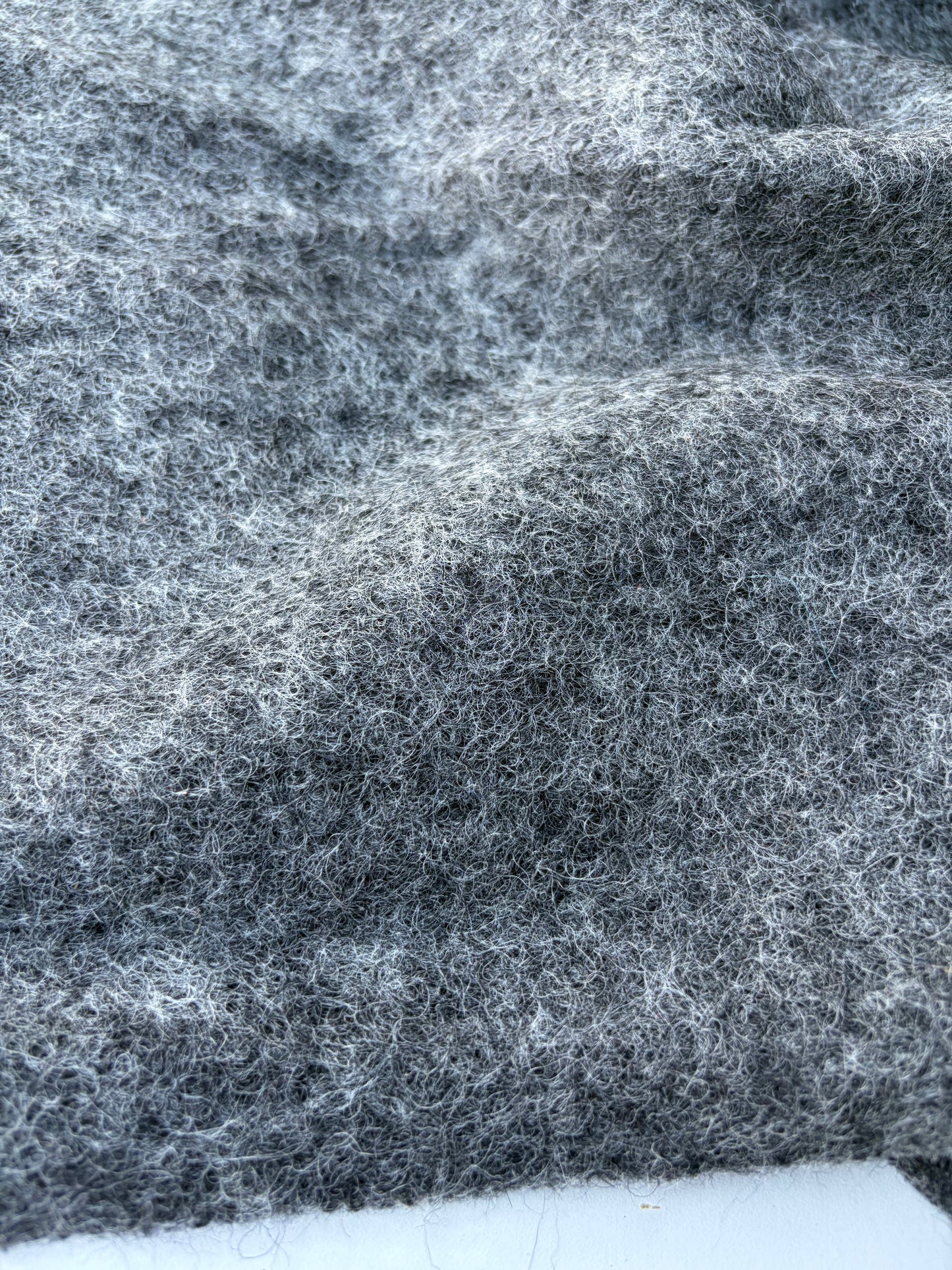 DARREN 011 grey mélange boiled wool