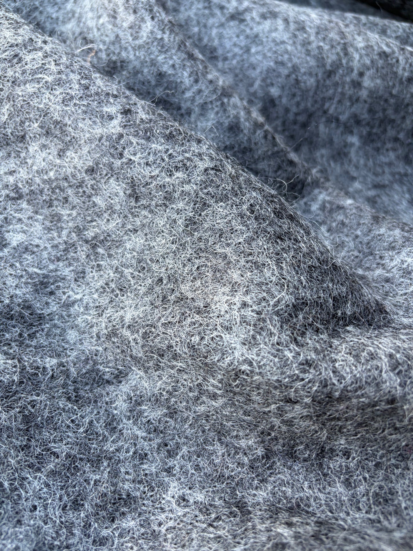 DARREN 011 grey mélange boiled wool