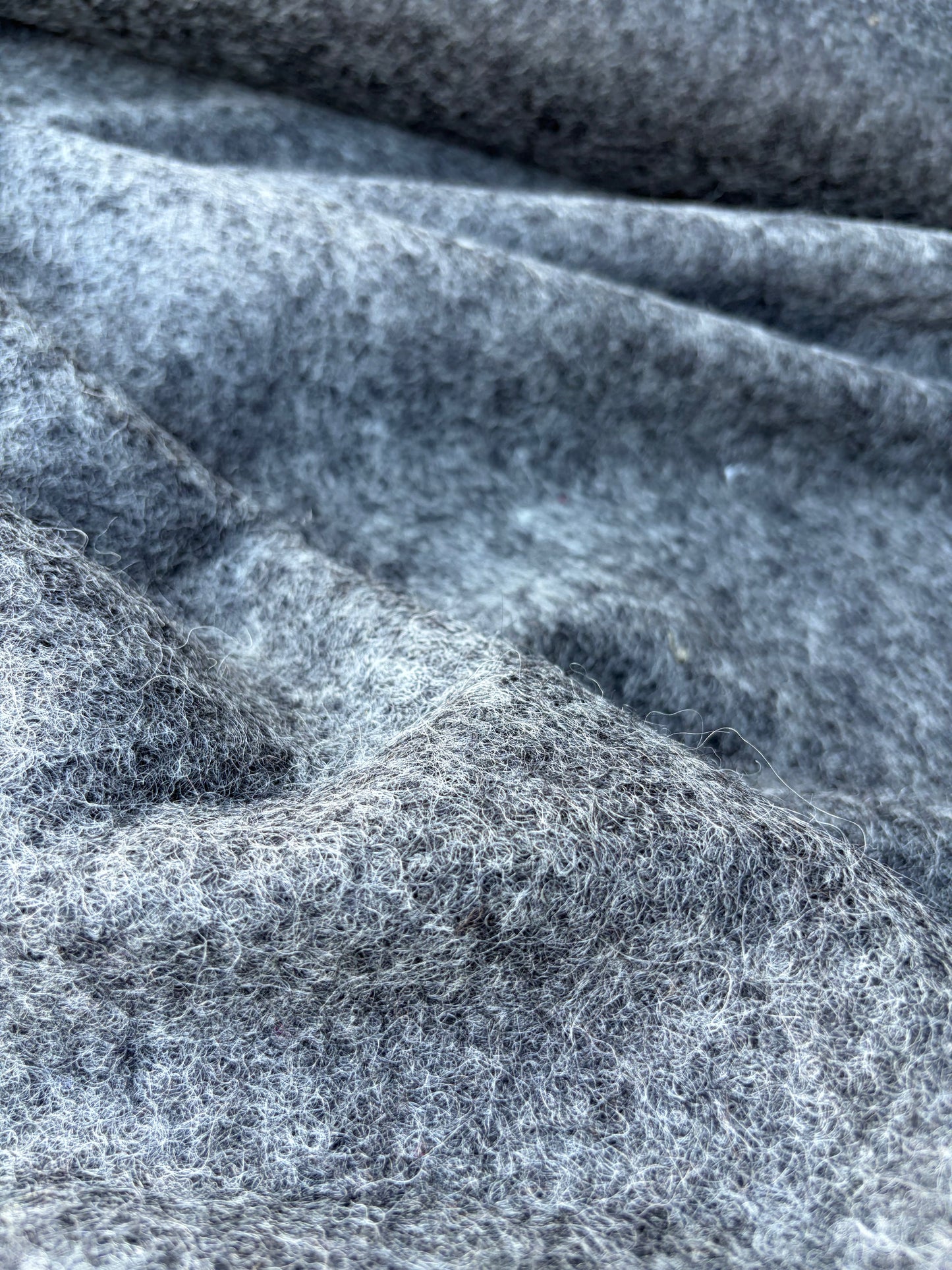 DARREN 011 grey mélange boiled wool