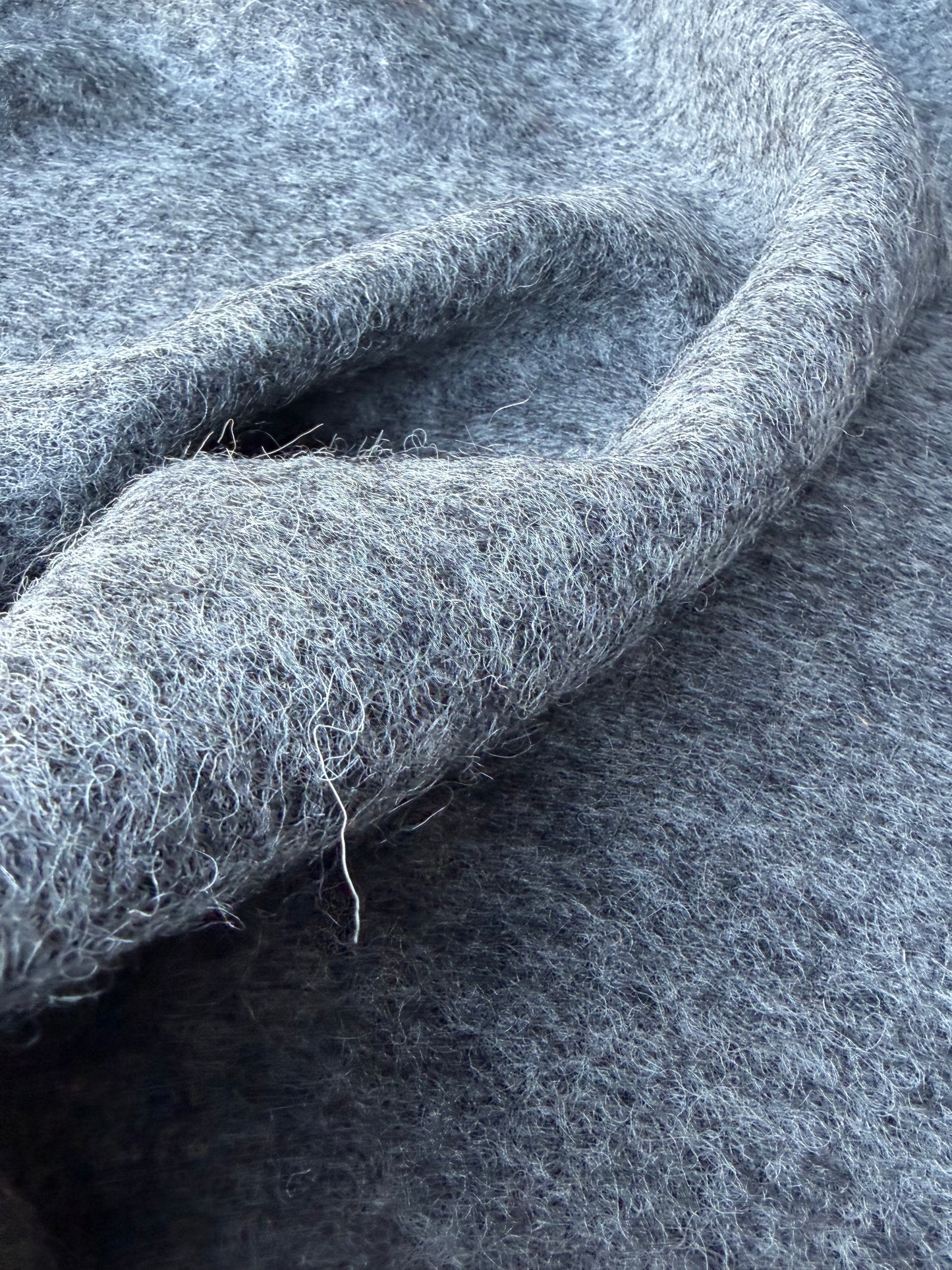 DARREN 011 grey mélange boiled wool