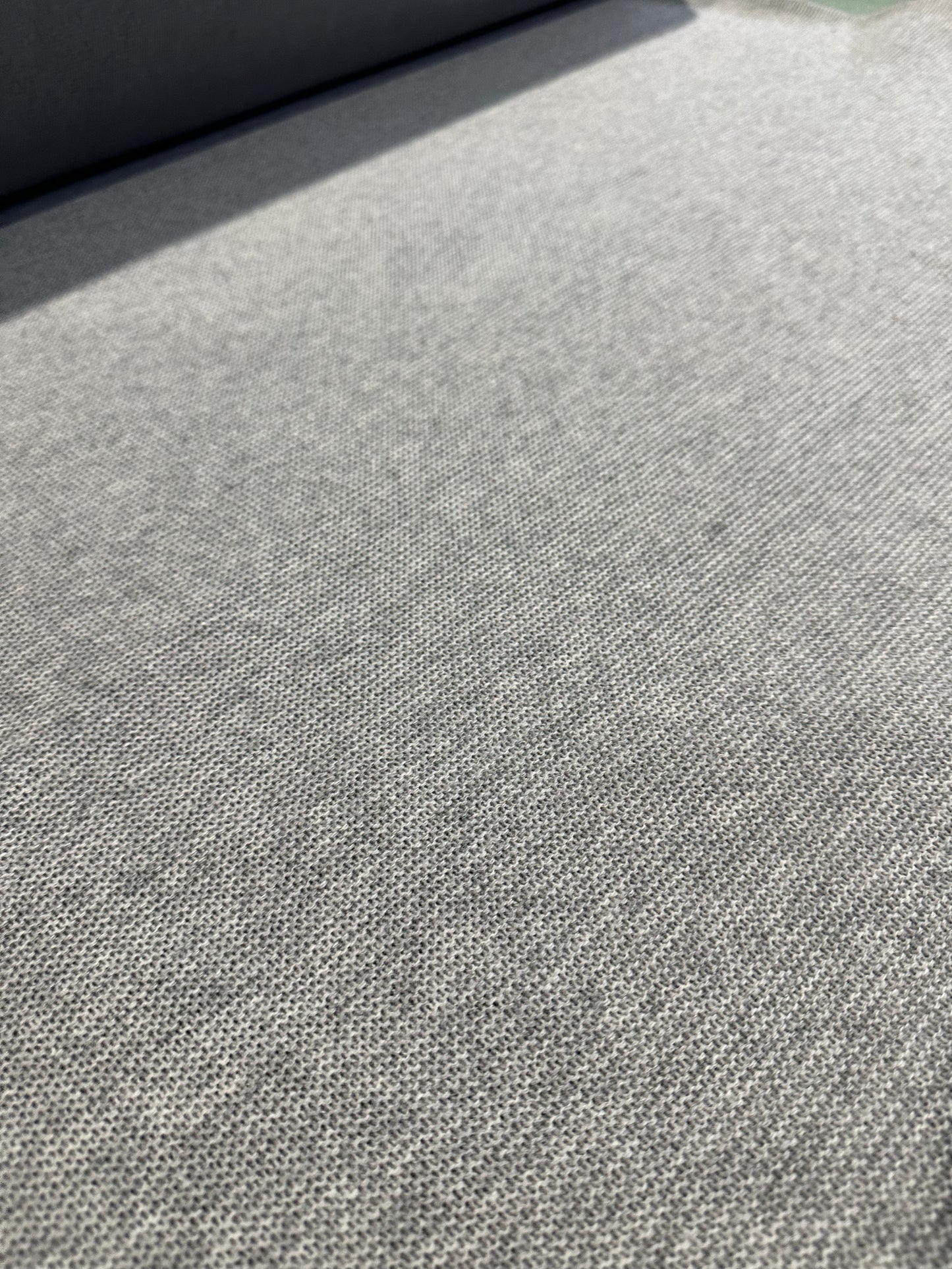 Flip side 315 wool contrecollé cable structure light grey