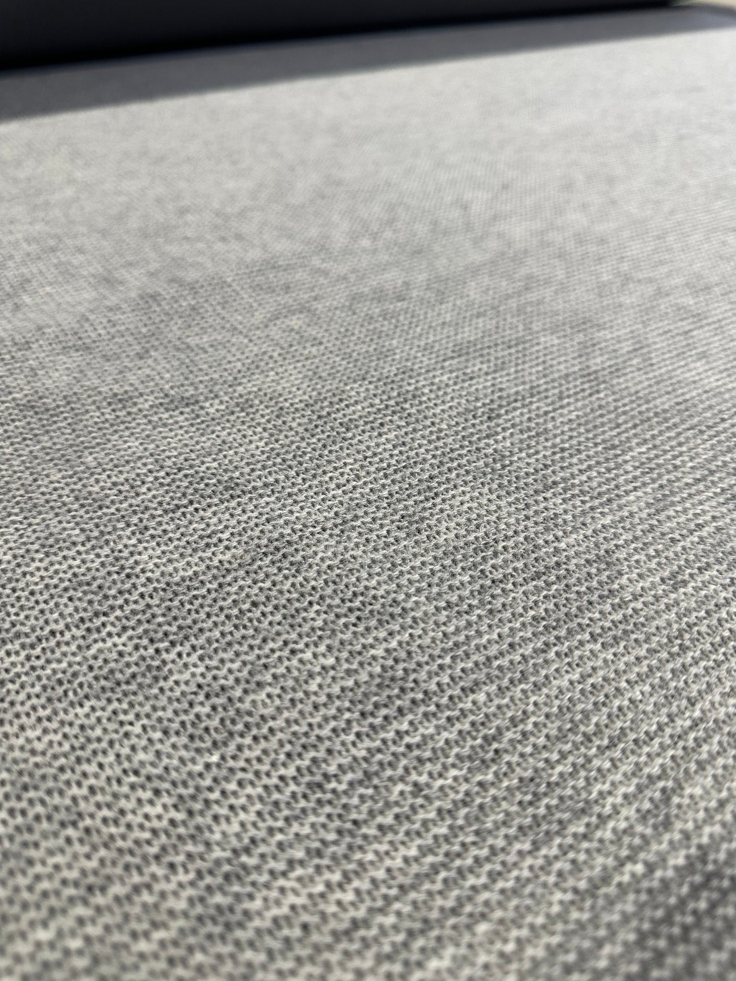 Flip side 315 wool contrecollé cable structure light grey