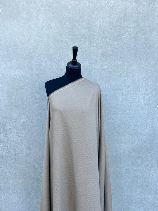 PREM10017 Loro Piana twin stripe wool herringbone camel