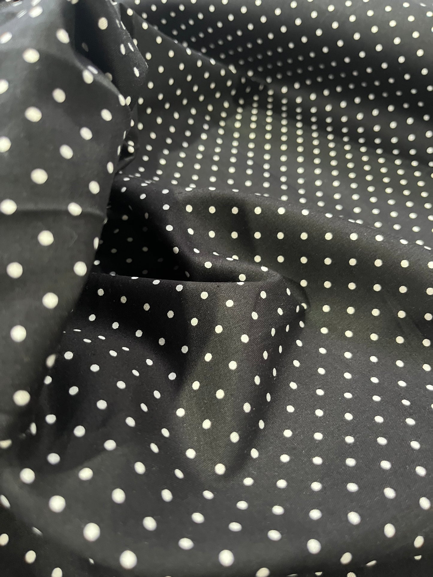 D01 cotton twill stretch with dots