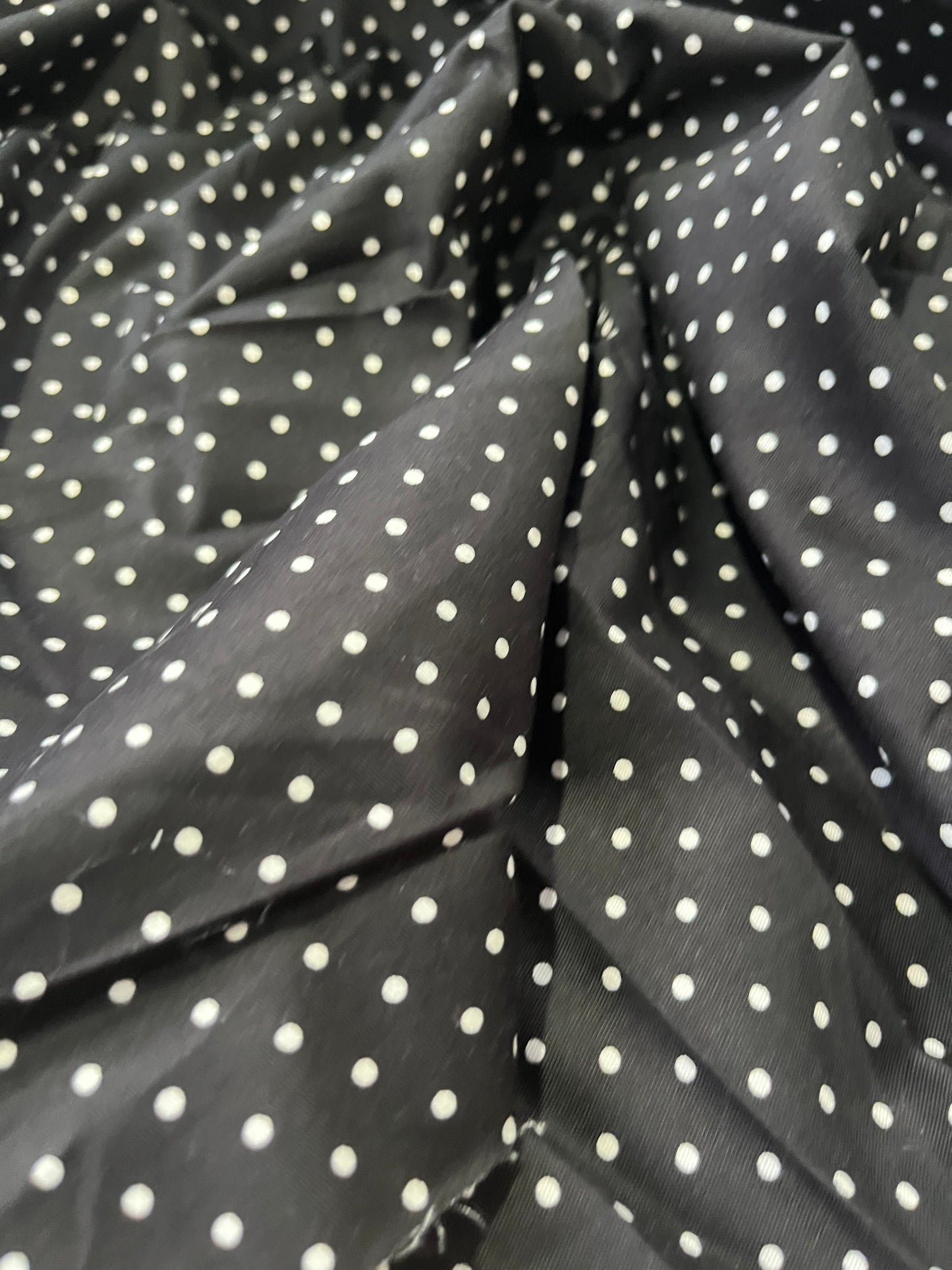 D01 cotton twill stretch with dots