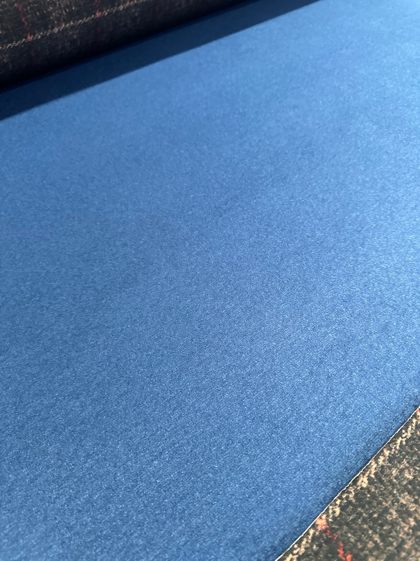 Flip side 325 autumn red ecru  check design double face aviator blue