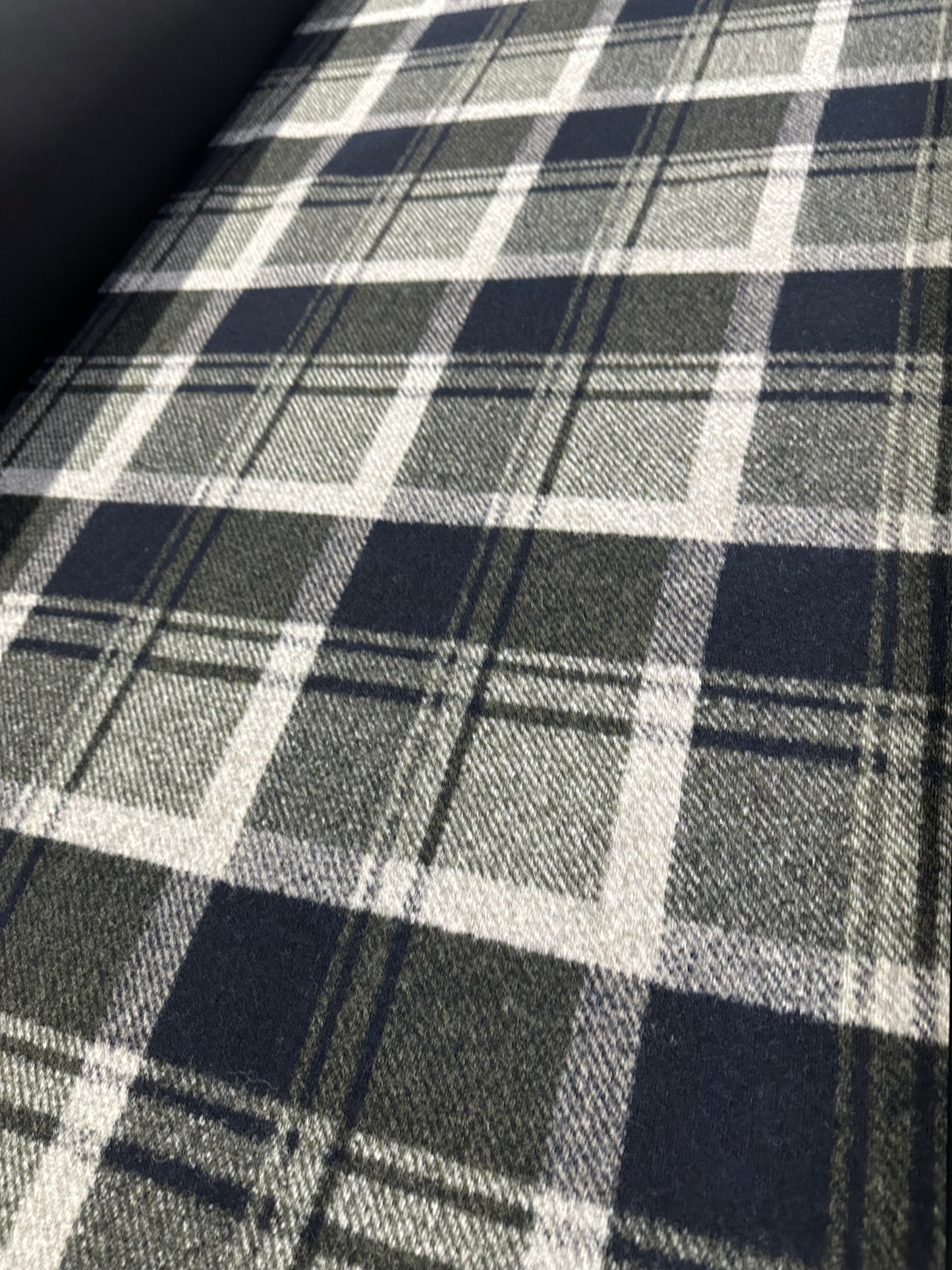 Flip side 330 green/navy check double face black