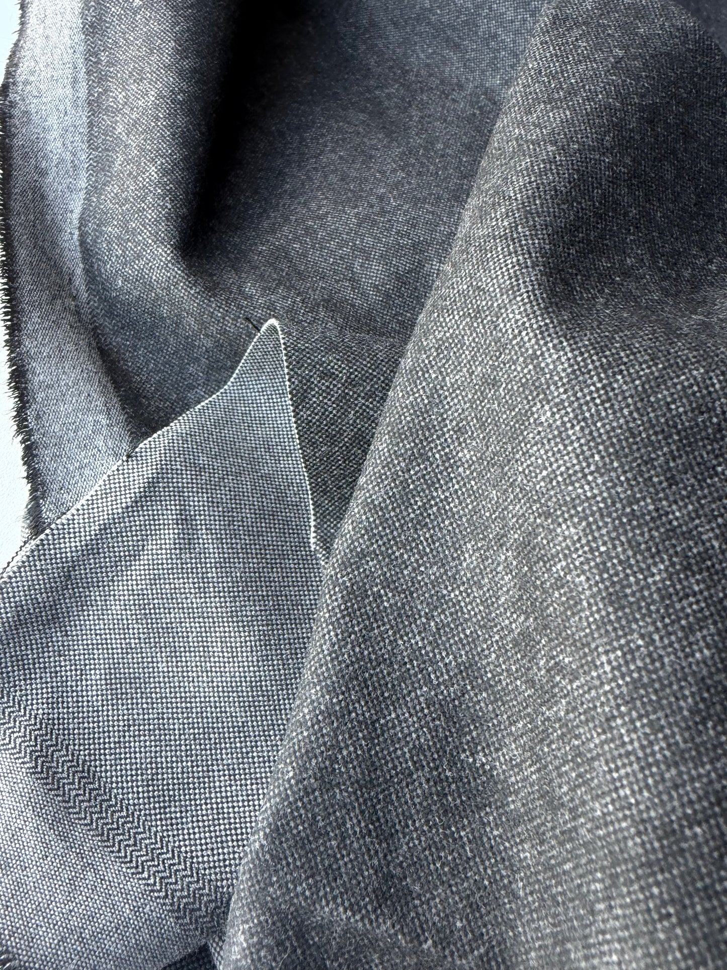 DARREN 016 dark grey brushed cotton stretch jeans look