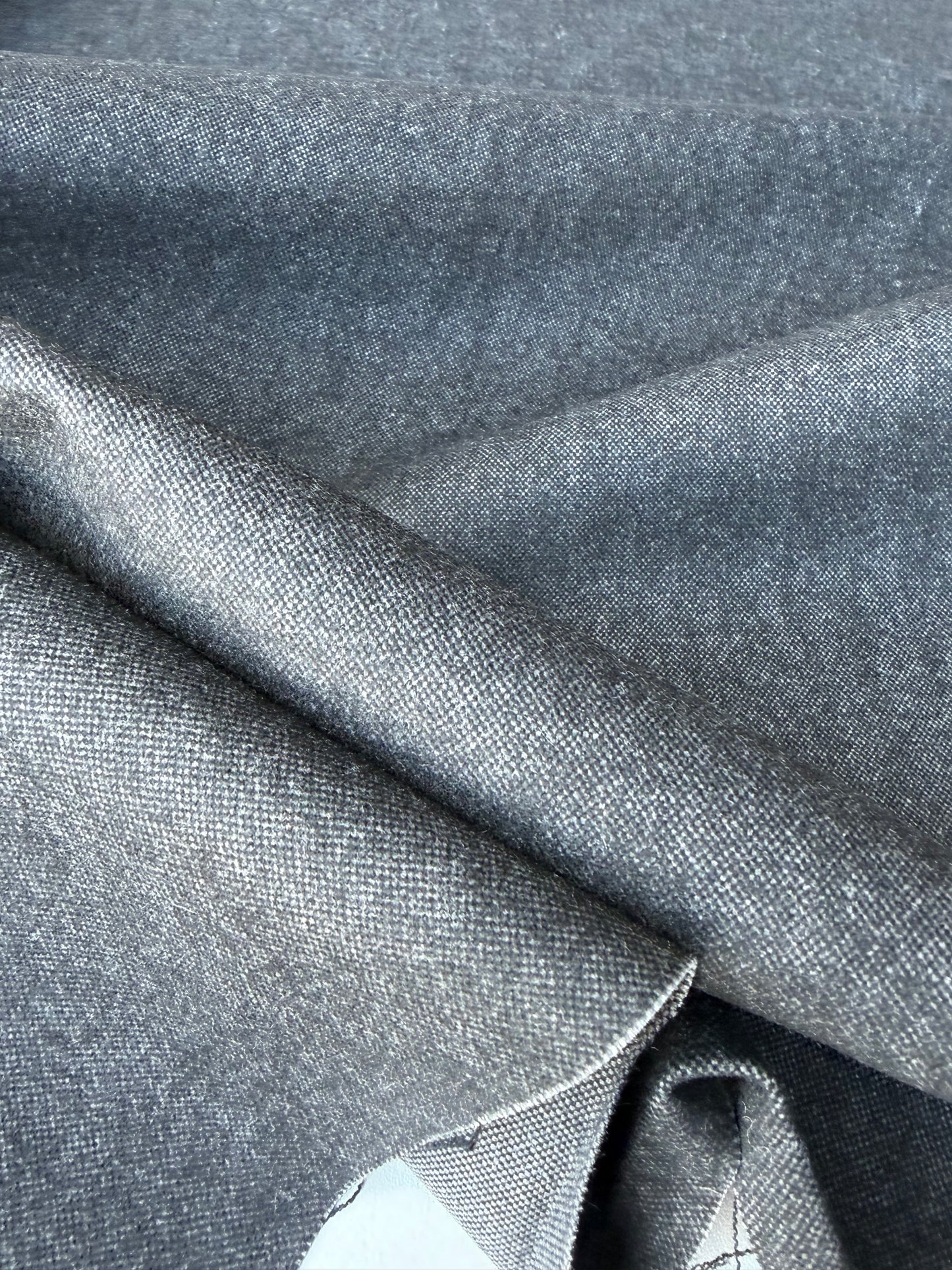 DARREN 016 dark grey brushed cotton stretch jeans look
