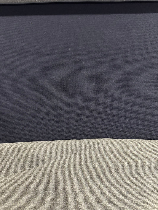 Flip side 370 wool contrecollé Grey/Navy cable structure