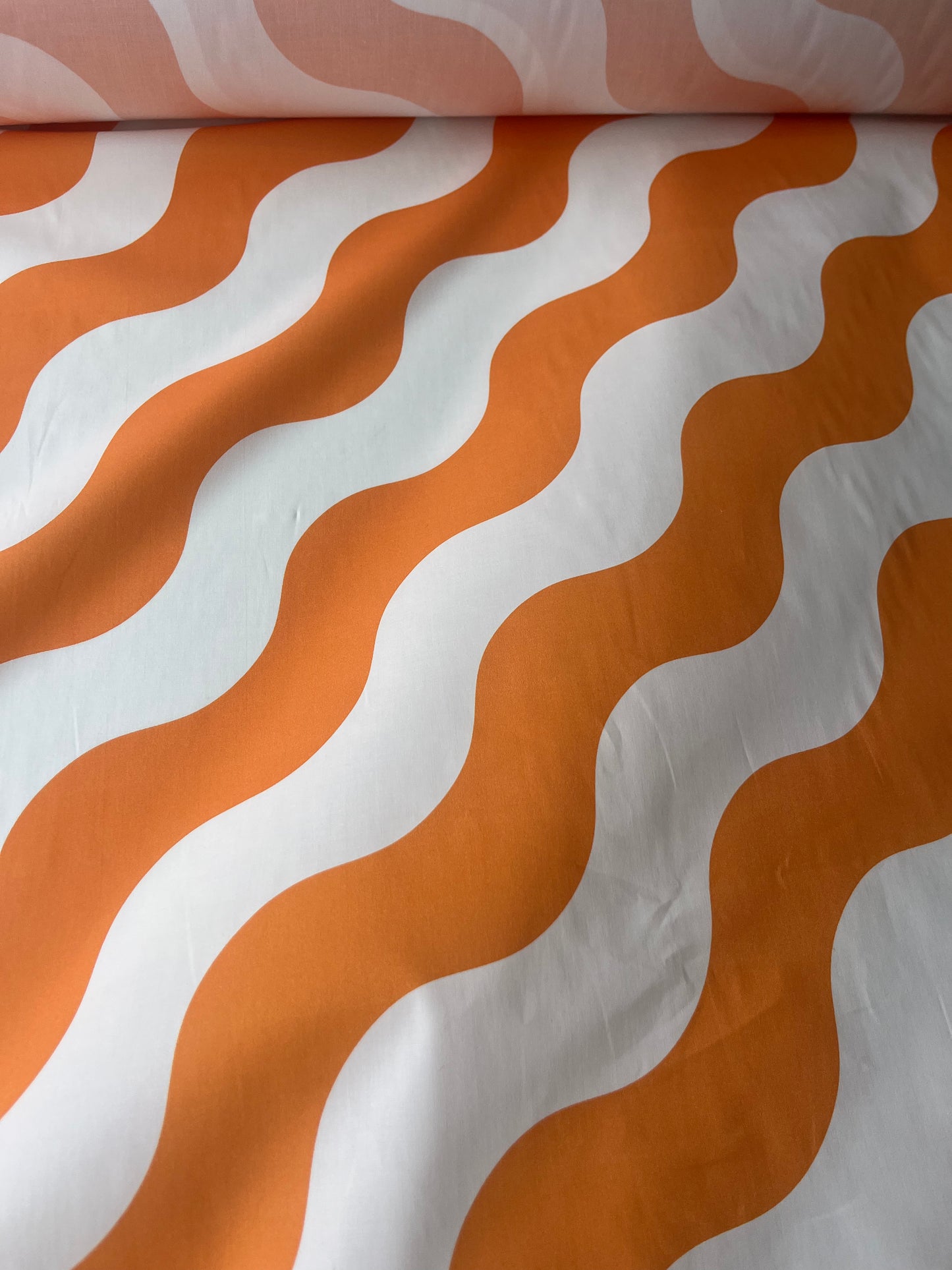 ATILLA 010 poplin stretch curly stripes