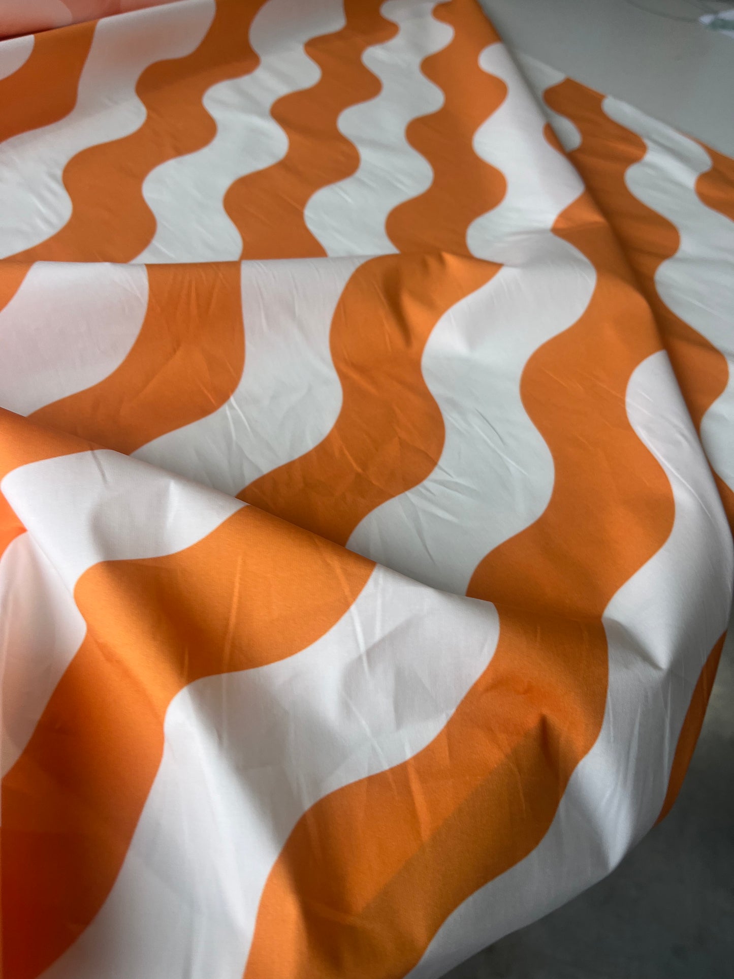 ATILLA 010 poplin stretch curly stripes