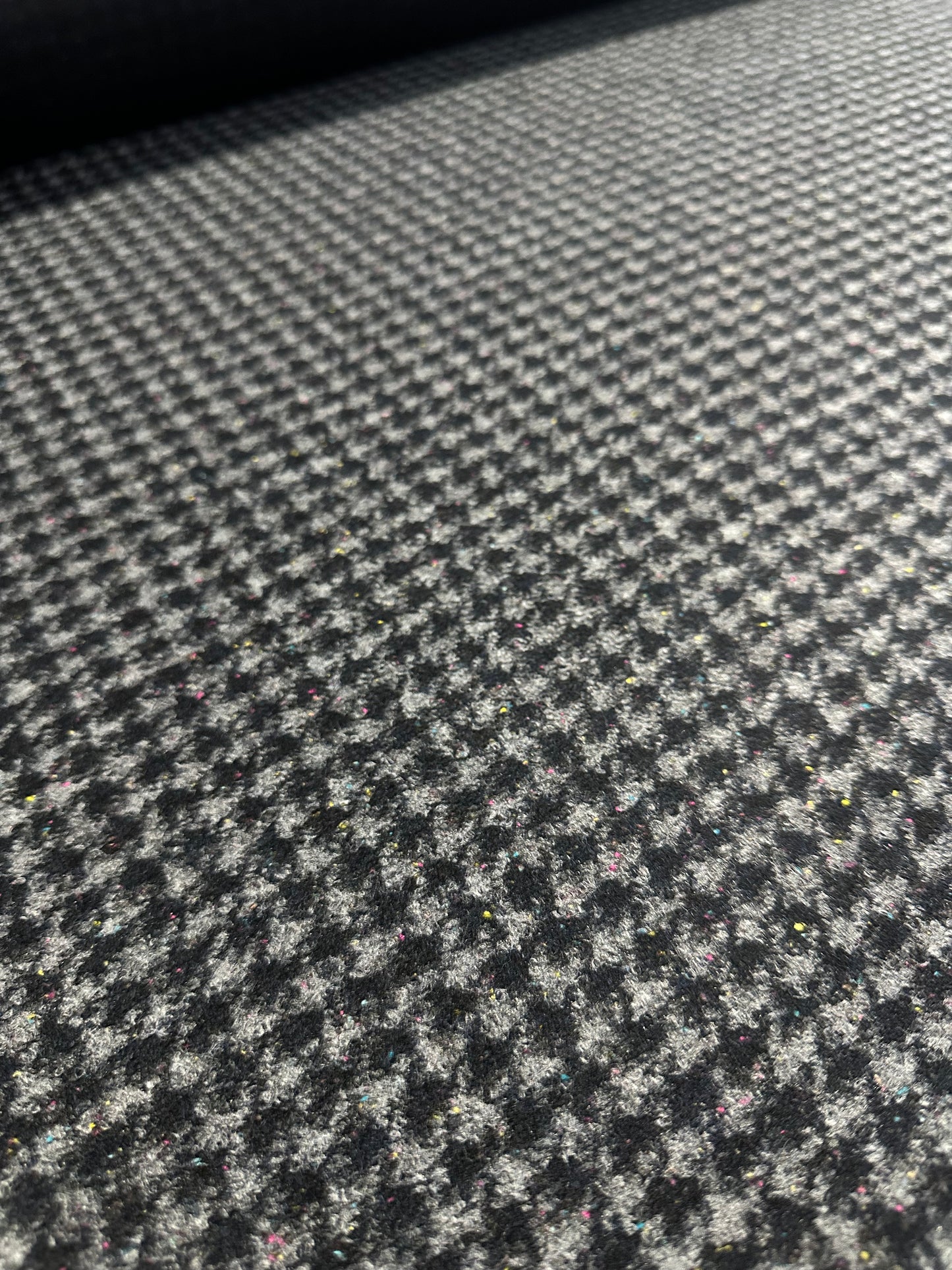 Flip side 385 Grey black pied de poule double face black