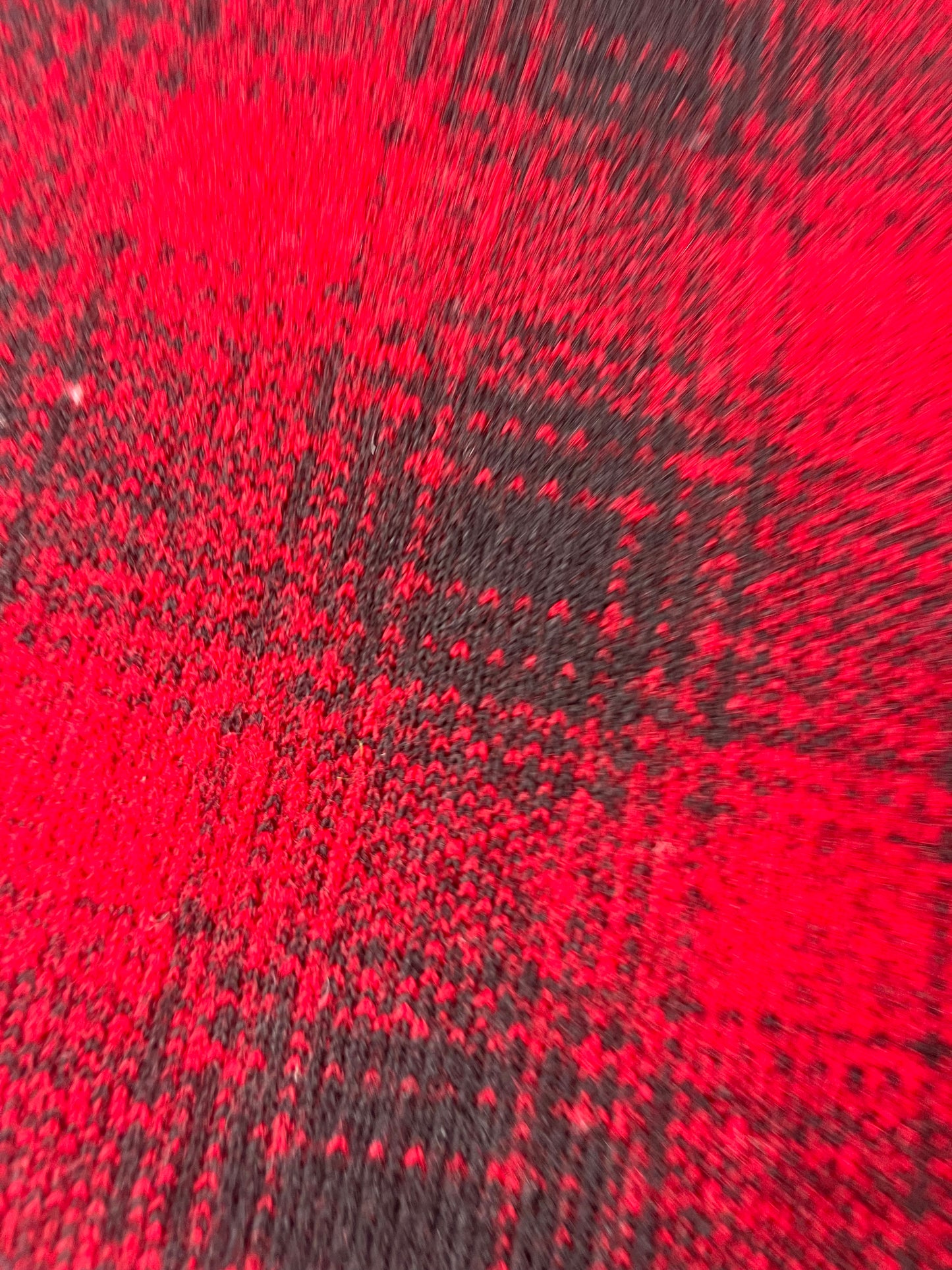 ATILLA 013  heavy wool jersey red/black check