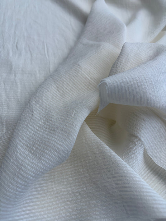DANTE 059 viscose/silk stripes white