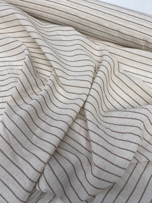 AMOS 019 colourwoven cotton voile stripes
