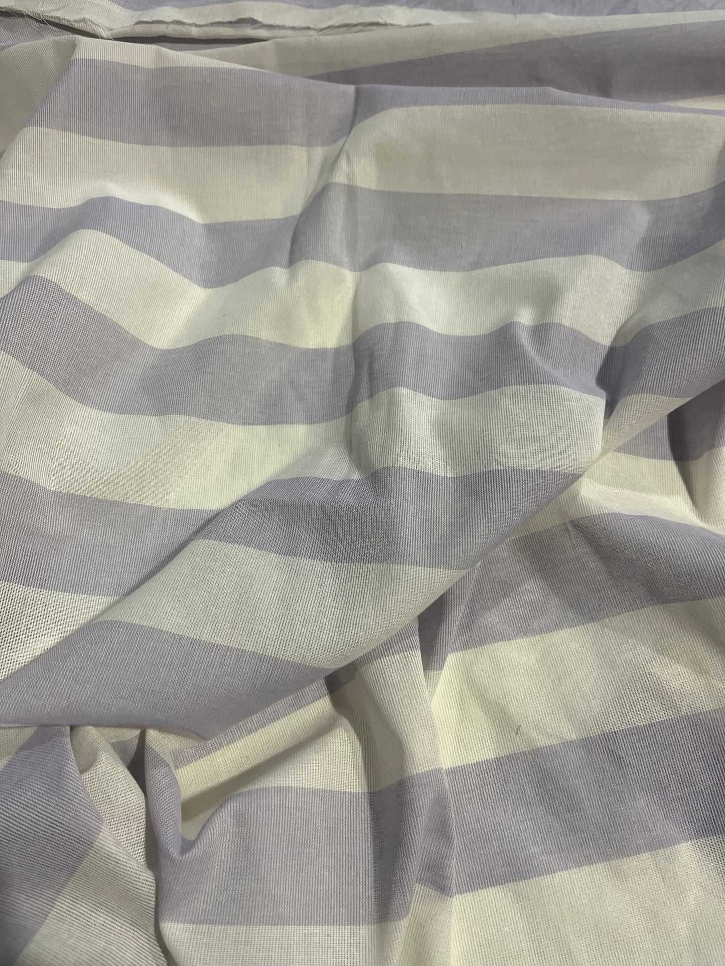 AMOS 030 woven cotton gaze stripe lilac