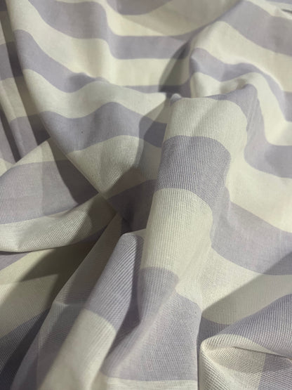 PC AMOS 030 woven cotton gaze stripe lilac