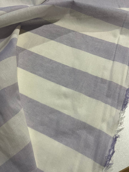 PC AMOS 030 woven cotton gaze stripe lilac