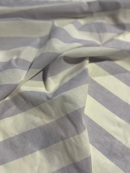 PC AMOS 030 woven cotton gaze stripe lilac