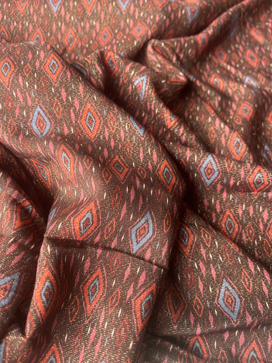 ATILLA 018 viscose lurex tribal triangles