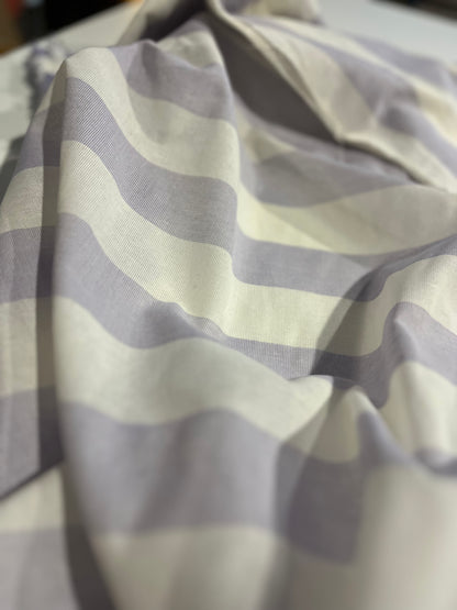 PC AMOS 030 woven cotton gaze stripe lilac