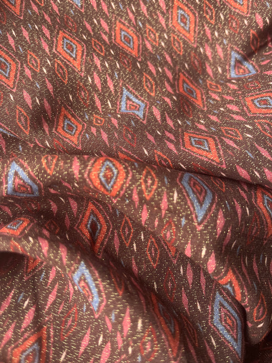 ATILLA 018 viscose lurex tribal triangles