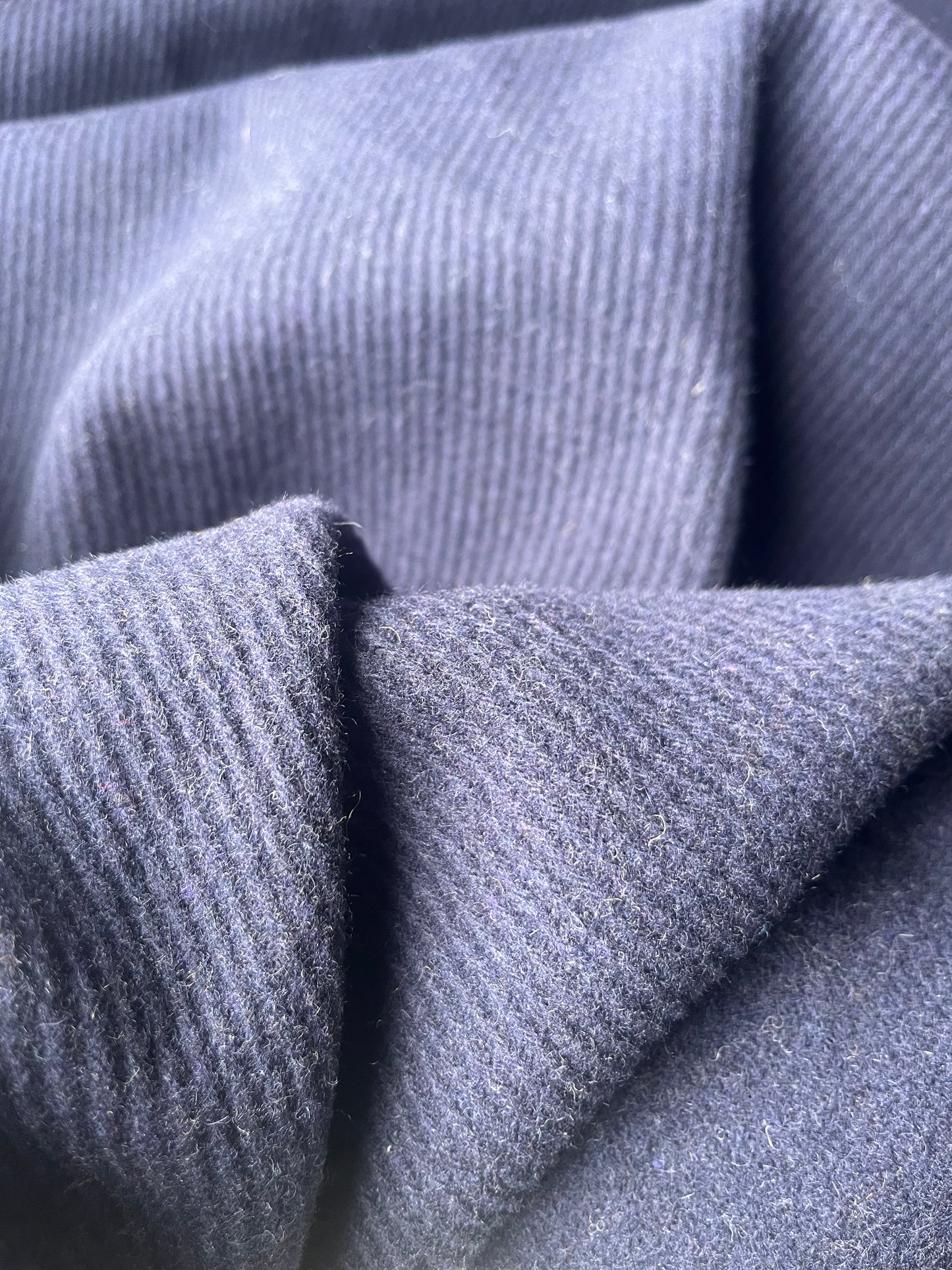 ATILLA 019 heavy woolen coat fabric tricotine navy