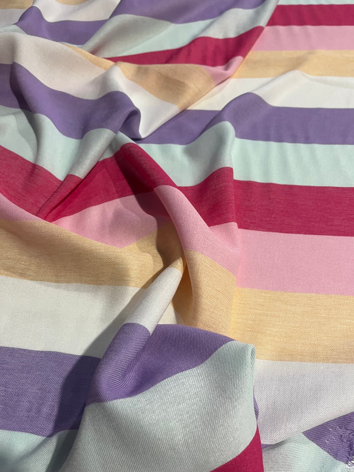 AMOS 028 woven cotton/viscose stripes