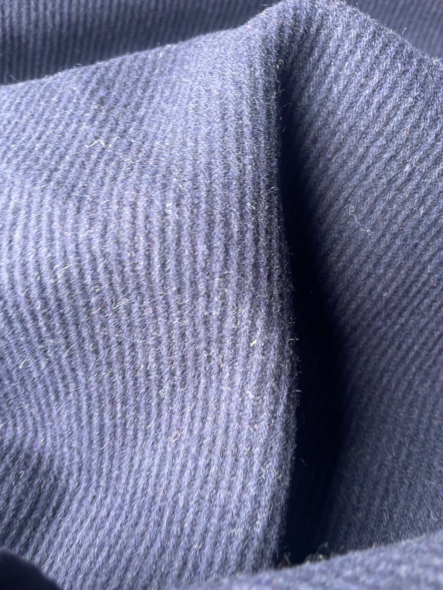 ATILLA 019 heavy woolen coat fabric tricotine navy
