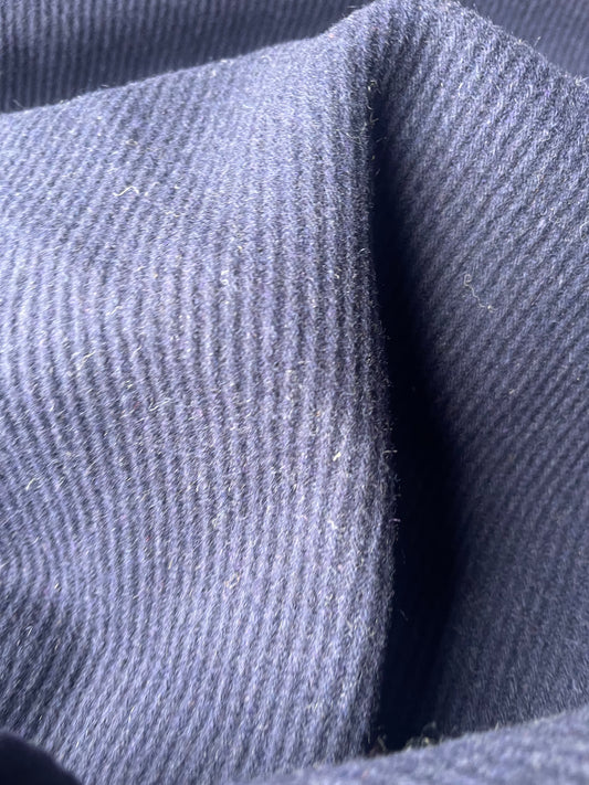 ATILLA 019 heavy woolen coat fabric tricotine navy