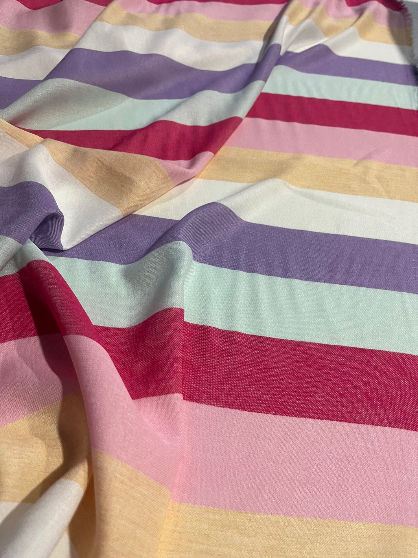 AMOS 028 woven cotton/viscose stripes