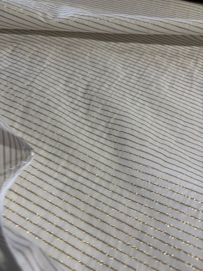 PC DANTE 064 viscose/silk stripes white/gold