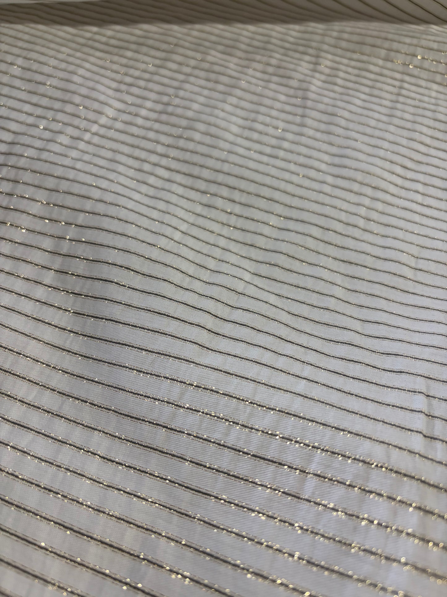 DANTE 064 viscose/silk stripes white/gold