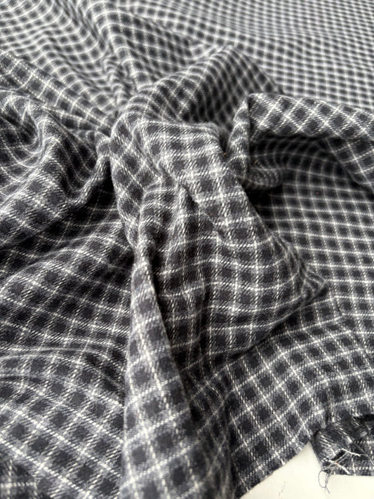 DARREN 022 grey checkered cotton flannel