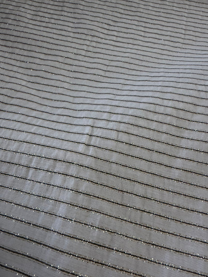 PC DANTE 064 viscose/silk stripes white/gold