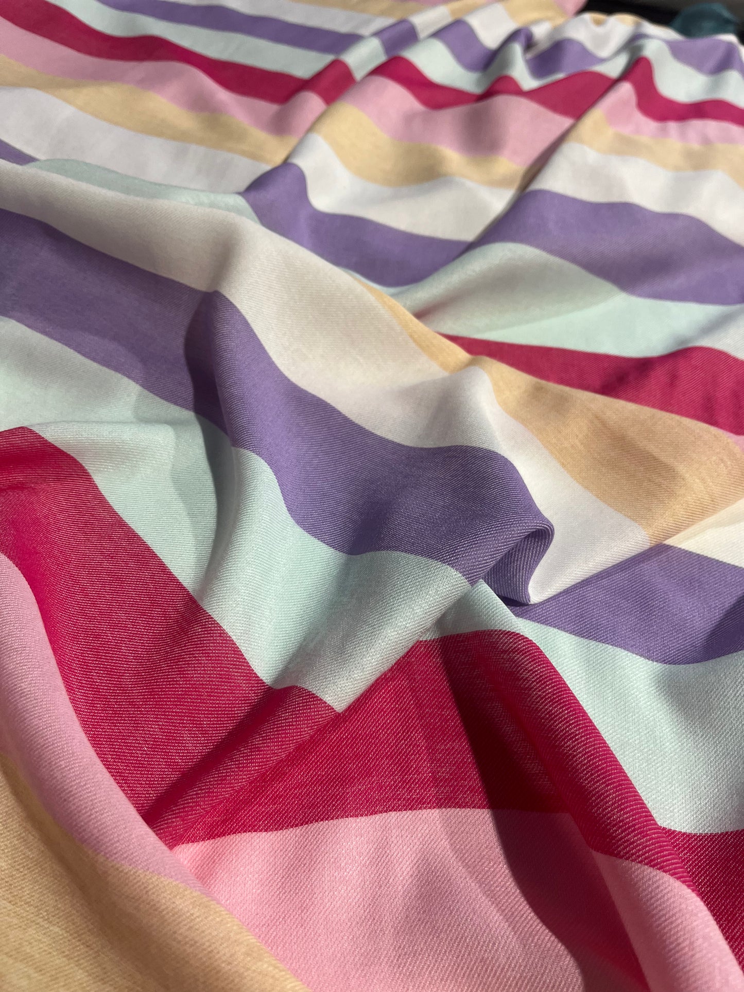 AMOS 028 woven cotton/viscose stripes
