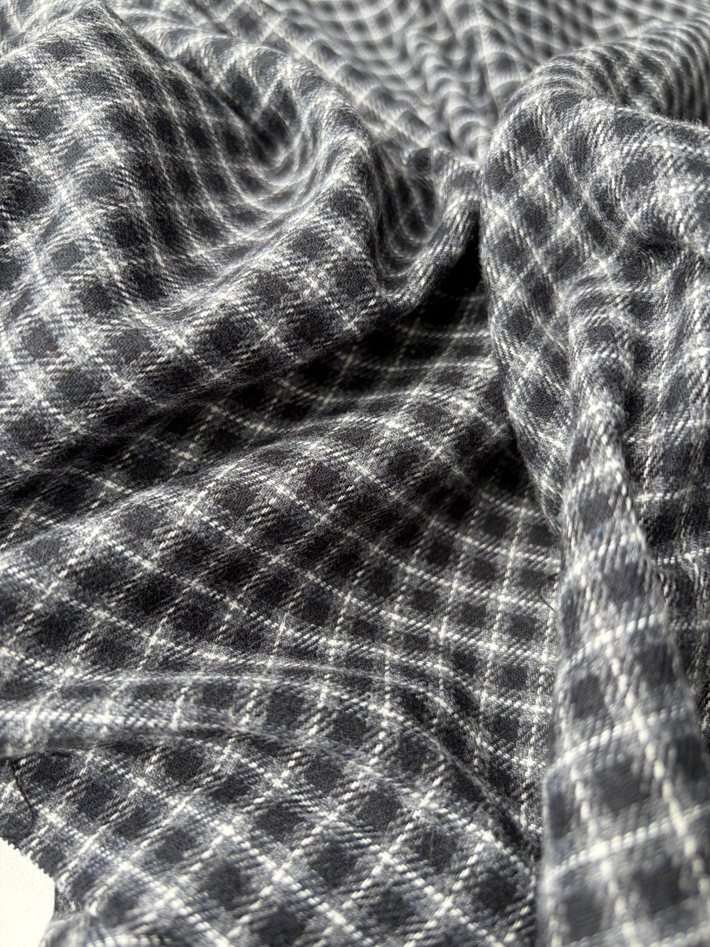 DARREN 022 grey checkered cotton flannel