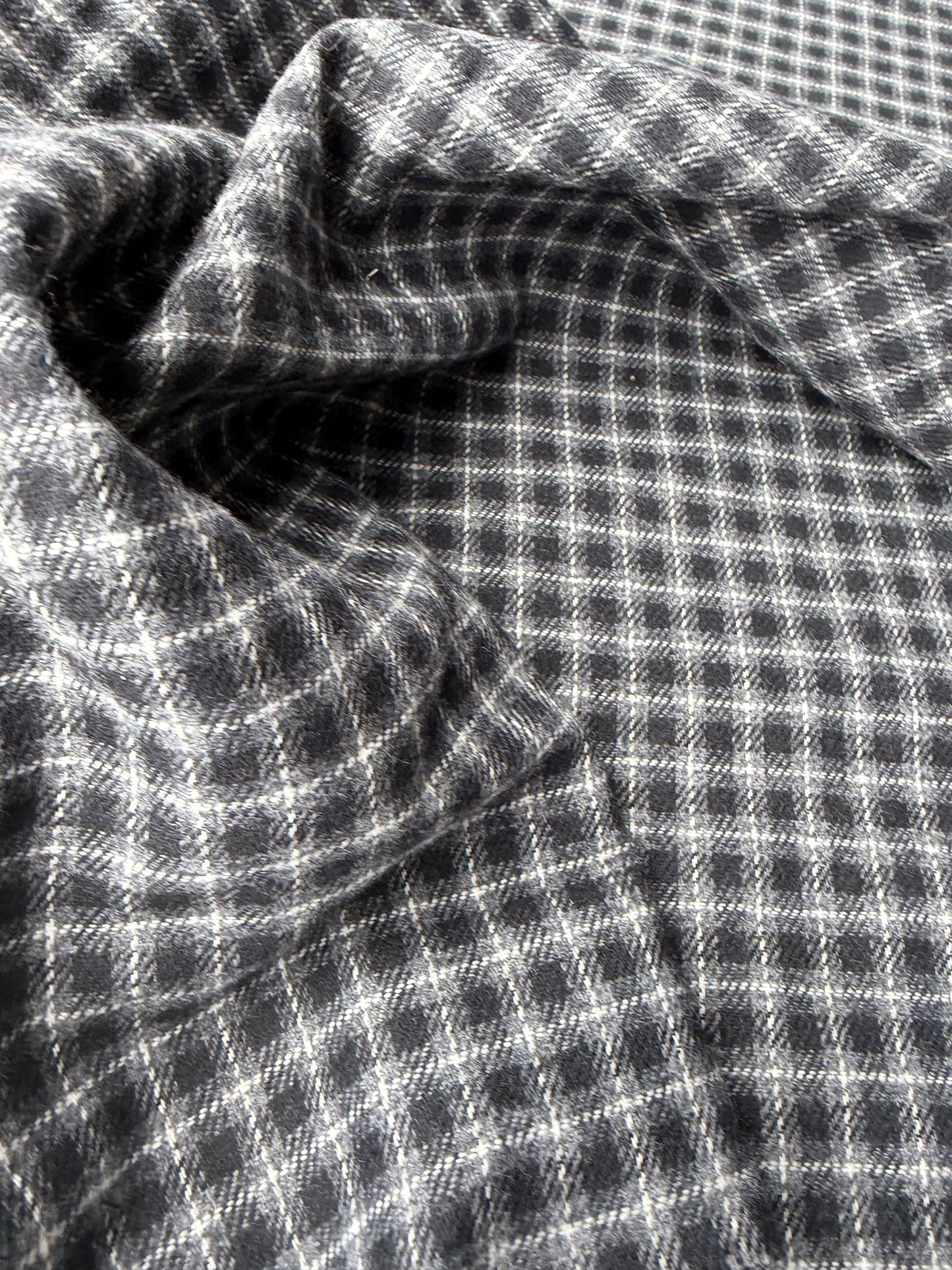 DARREN 022 grey checkered cotton flannel