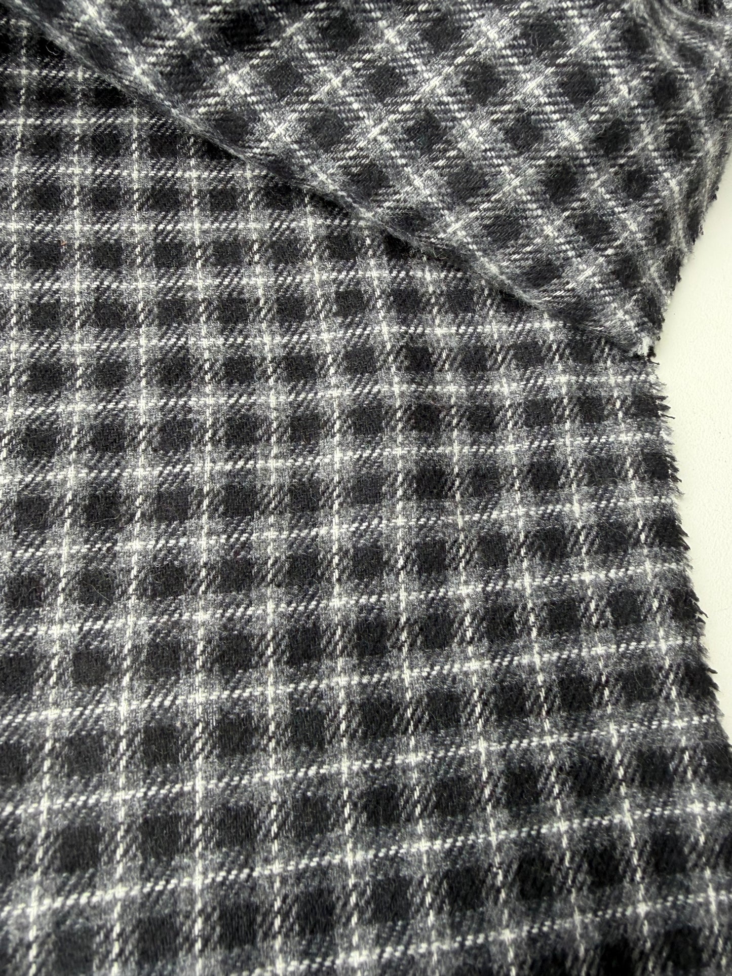 DARREN 022 grey checkered cotton flannel