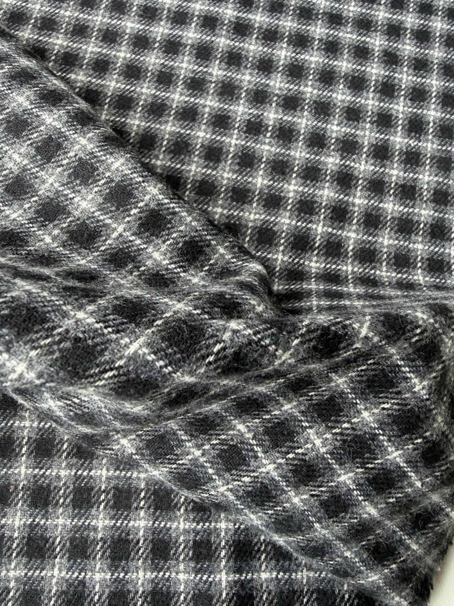 DARREN 022 grey checkered cotton flannel