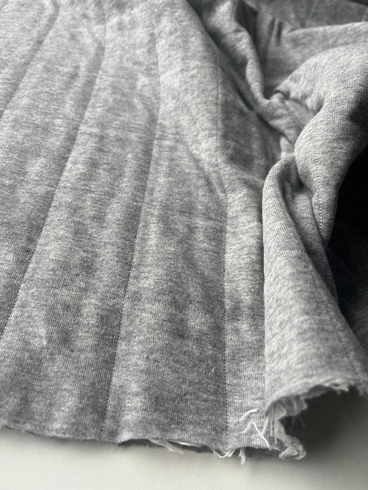 ATILLA 020 jersey cotton matelassé grey chiné
