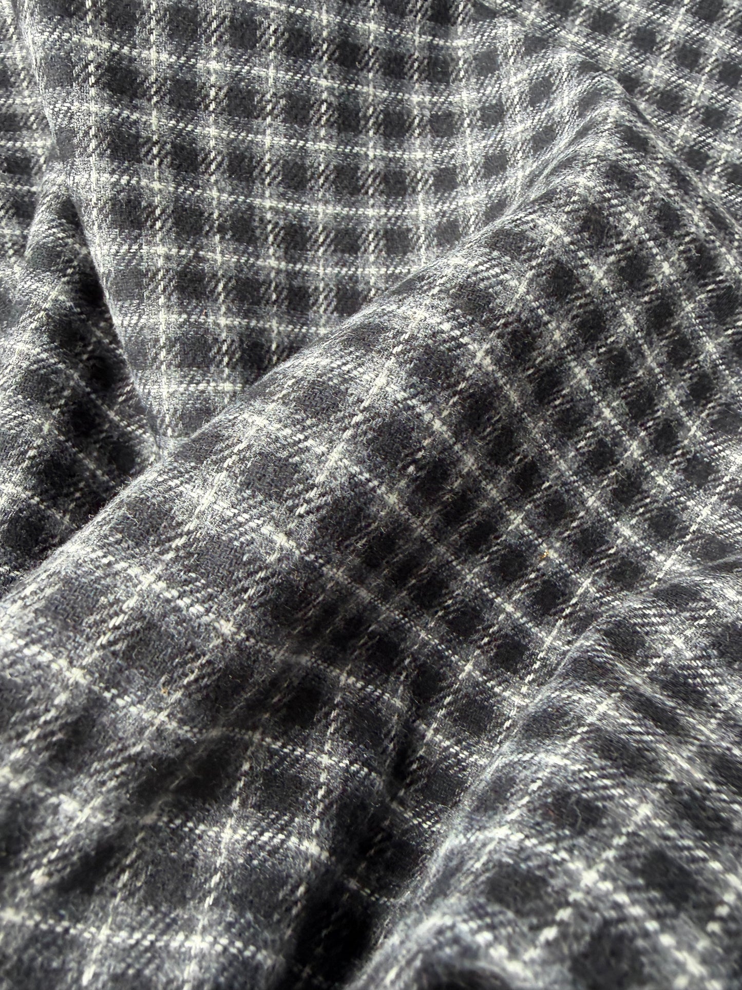 DARREN 022 grey checkered cotton flannel