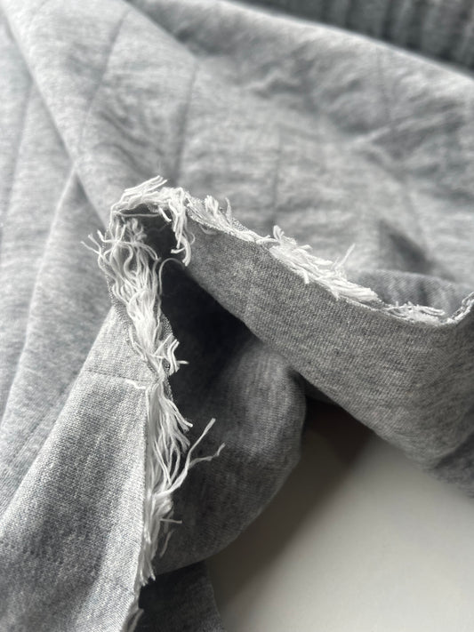 ATILLA 020 jersey cotton matelassé grey chiné