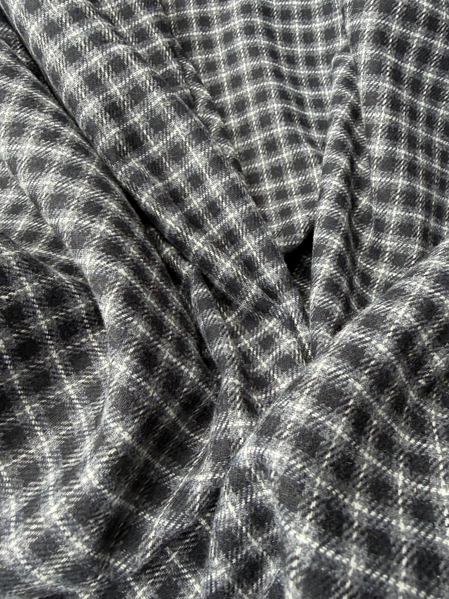DARREN 022 grey checkered cotton flannel