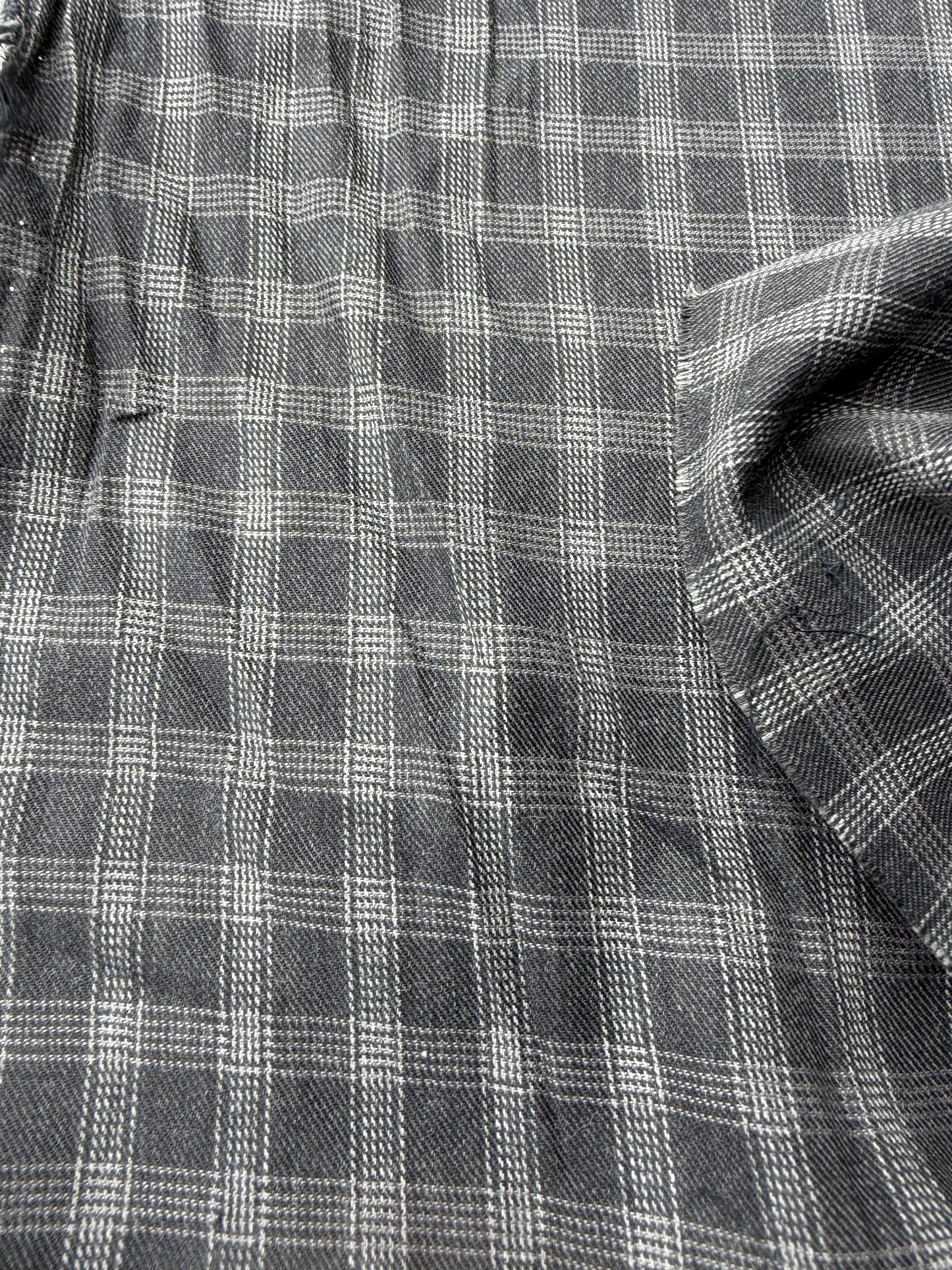 DARREN 023 grey checkered shirting cotton