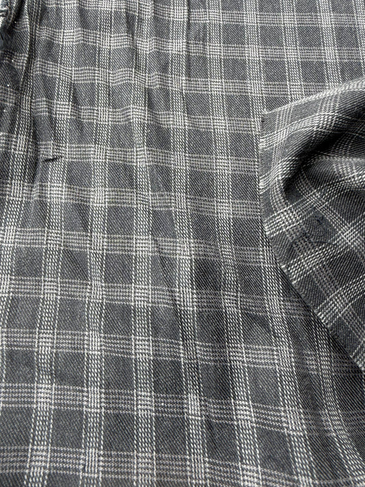 DARREN 023 grey checkered shirting cotton